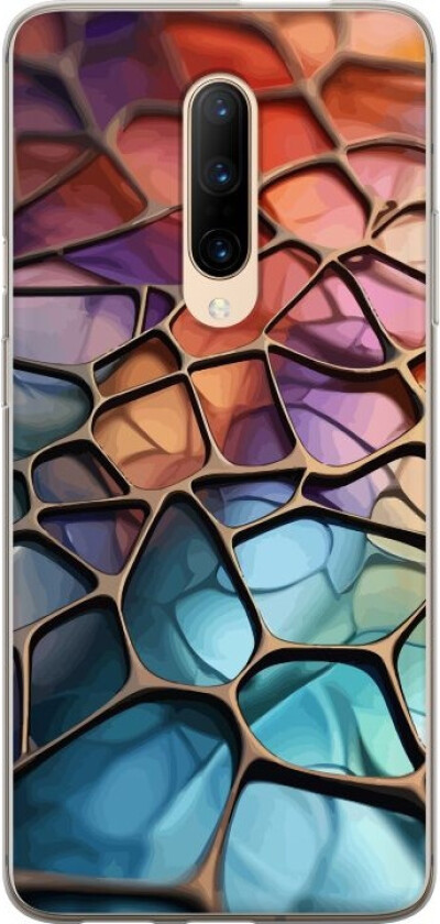 Mobildeksel til OnePlus 7 Pro med Metalliskt mønster motiv