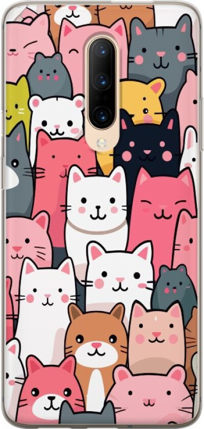 Mobildeksel til OnePlus 7 Pro med Kattmønster motiv