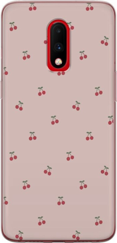Mobildeksel til OnePlus 7 med Kirsebær motiv