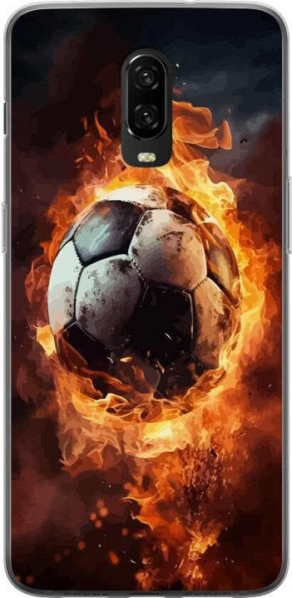 Mobildeksel til OnePlus 6T med Fotball motiv