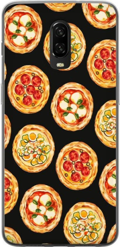 Mobildeksel til OnePlus 6T med Pizza motiv