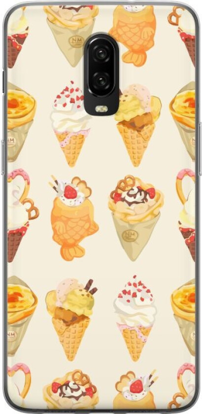 Mobildeksel til OnePlus 6T med Glassig motiv