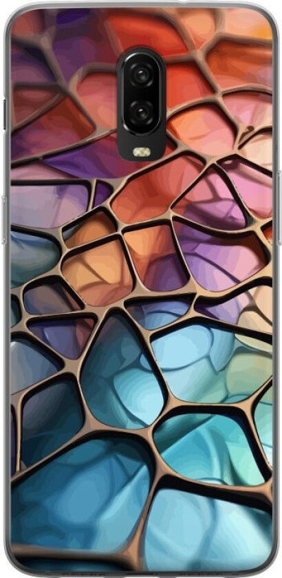 Mobildeksel til OnePlus 6T med Metalliskt mønster motiv
