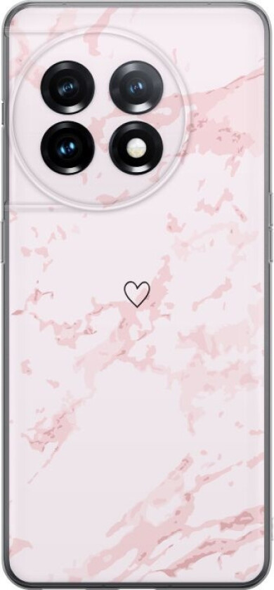 Mobildeksel til OnePlus 11R med Rosa Hjerte motiv