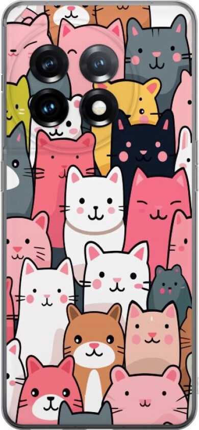 Mobildeksel til OnePlus 11R med Kattmønster motiv