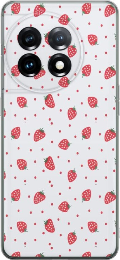 Mobildeksel til OnePlus 11 med Jordbær motiv