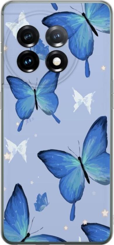 Mobildeksel til OnePlus 11 med Blå sommerfugler motiv