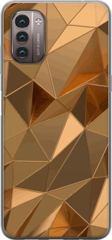 Mobildeksel til Nokia G21 med 3D Gull motiv