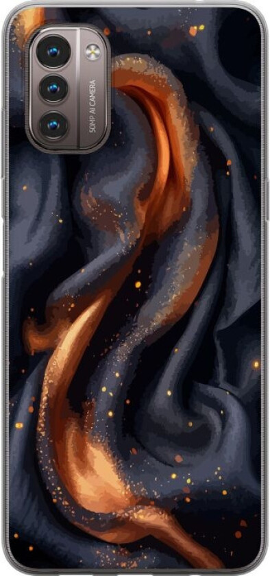 Mobildeksel til Nokia G21 med Brennende silke motiv