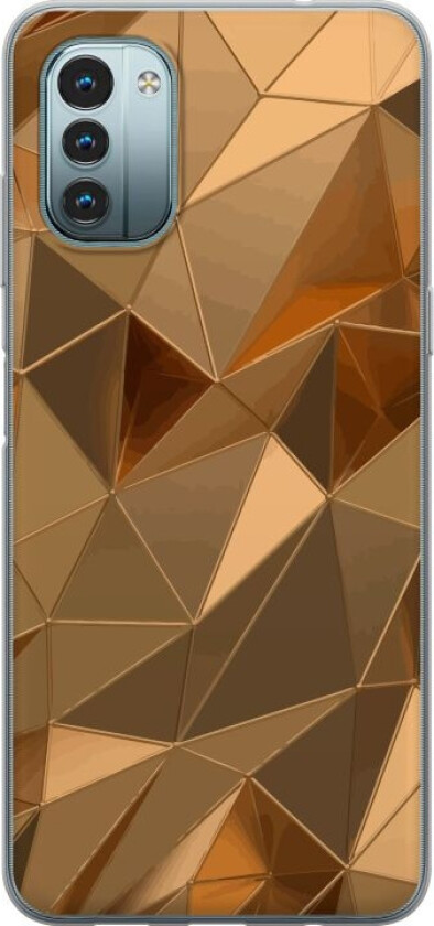 Mobildeksel til Nokia G11 med 3D Gull motiv