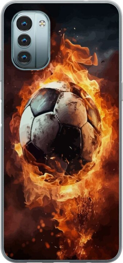 Mobildeksel til Nokia G11 med Fotball motiv