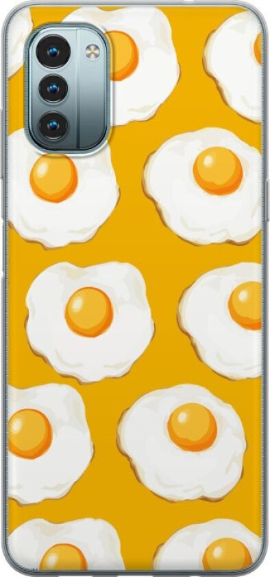 Mobildeksel til Nokia G11 med Stekt egg motiv