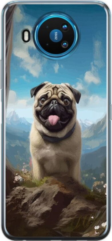Mobildeksel til Nokia 8.3 5G med Glad Hund motiv