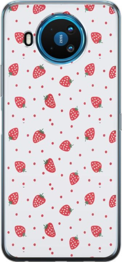 Mobildeksel til Nokia 8.3 5G med Jordbær motiv