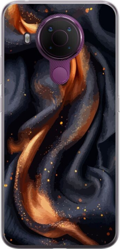 Mobildeksel til Nokia 5.4 med Brennende silke motiv