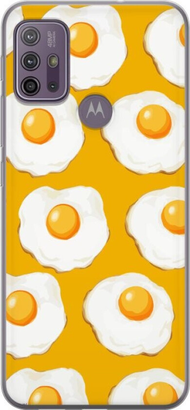 Mobildeksel til Motorola Moto G10 med Stekt egg motiv