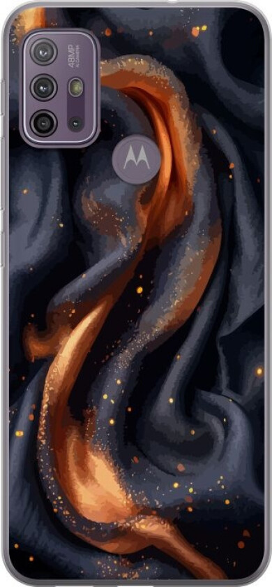 Mobildeksel til Motorola Moto G10 med Brennende silke motiv