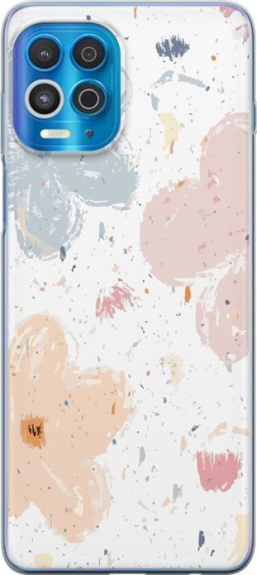 Mobildeksel til Motorola Edge S med Blomster motiv