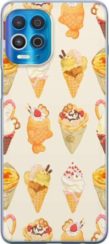 Mobildeksel til Motorola Edge S med Glassig motiv