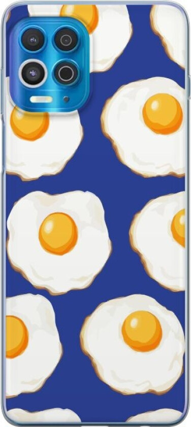 Mobildeksel til Motorola Edge S med Stekte egg motiv