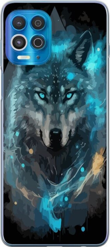 Mobildeksel til Motorola Edge S med Ulve motiv