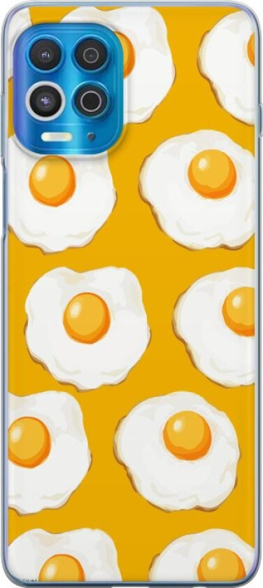 Mobildeksel til Motorola Edge S med Stekt egg motiv