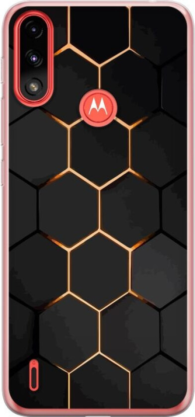 Mobildeksel til Motorola Moto E7 Power med Luksuriøst Mønster motiv