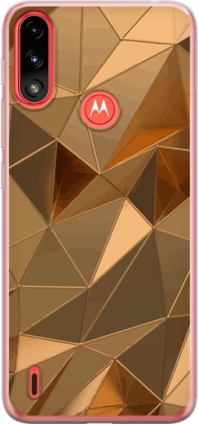 Mobildeksel til Motorola Moto E7 Power med 3D Gull motiv