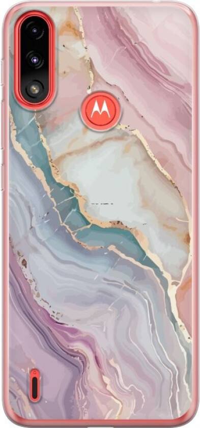 Mobildeksel til Motorola Moto E7 Power med Marmor motiv