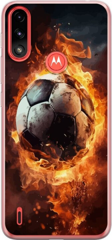 Mobildeksel til Motorola Moto E7 Power med Fotball motiv