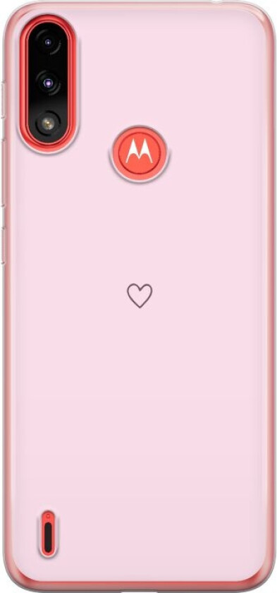 Mobildeksel til Motorola Moto E7 Power med Hjerte motiv