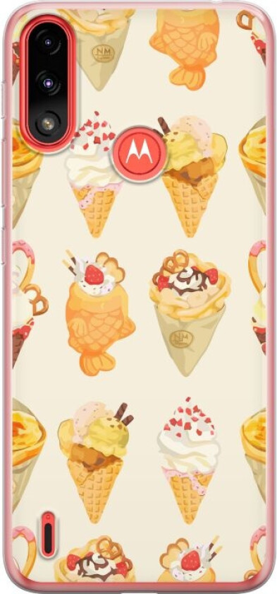 Mobildeksel til Motorola Moto E7 Power med Glassig motiv