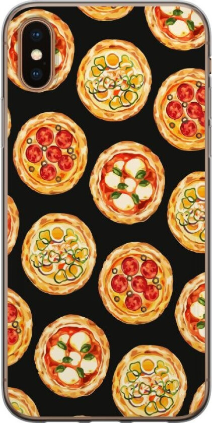 Mobildeksel til Apple iPhone XS Max med Pizza motiv