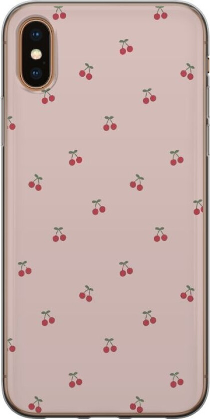 Mobildeksel til Apple iPhone XS Max med Kirsebær motiv