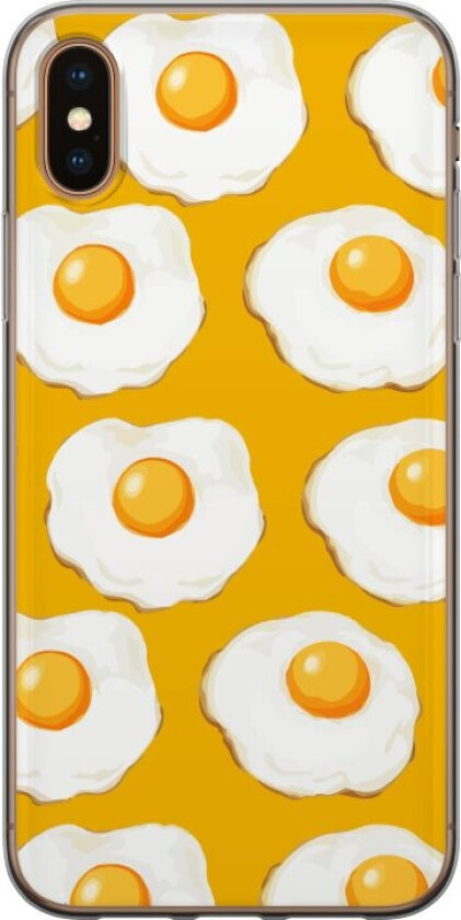 Mobildeksel til Apple iPhone XS Max med Stekt egg motiv