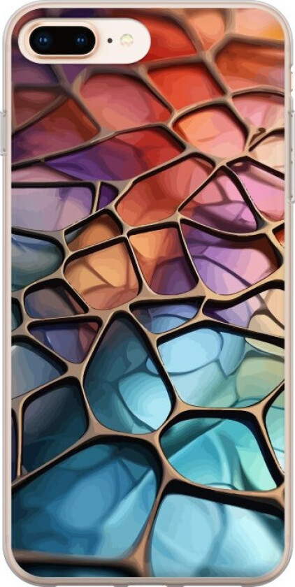 Mobildeksel til Apple iPhone 7 Plus med Metalliskt mønster motiv