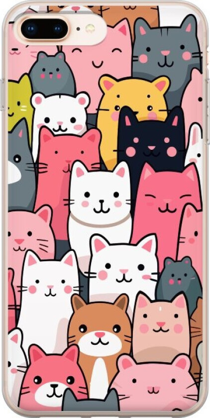 Mobildeksel til Apple iPhone 7 Plus med Kattmønster motiv