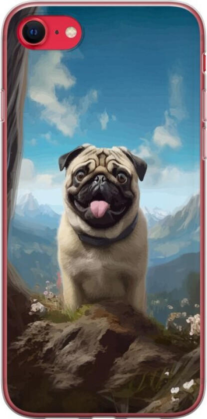Mobildeksel til Apple iPhone 7 med Glad Hund motiv