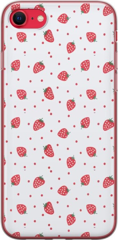 Mobildeksel til Apple iPhone 7 med Jordbær motiv