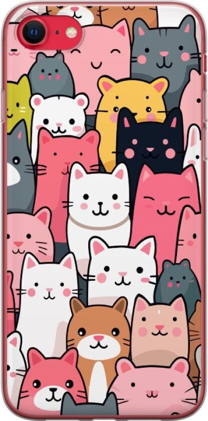 Mobildeksel til Apple iPhone 7 med Kattmønster motiv