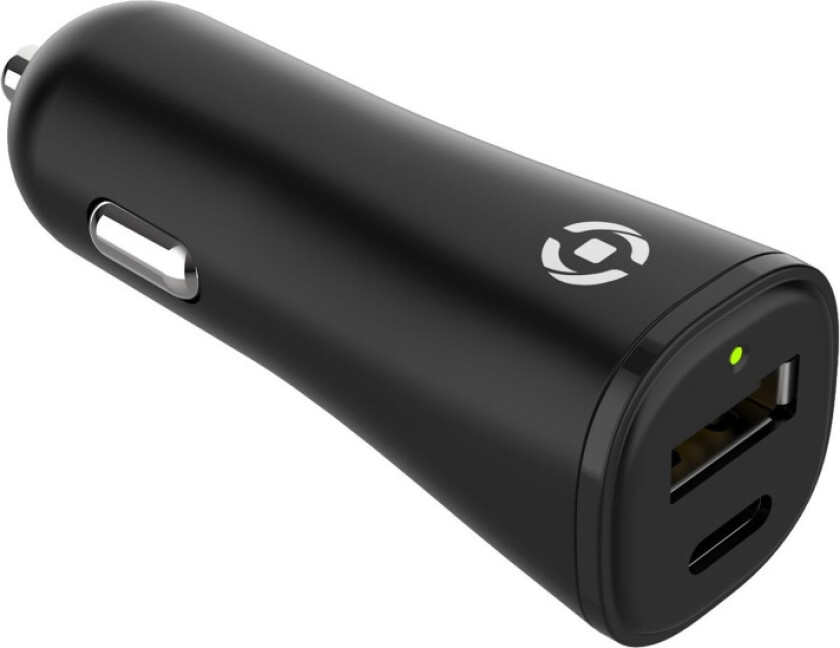 Planet Billaddare USB-A + USB-C av 100% återvunnen plast Svart