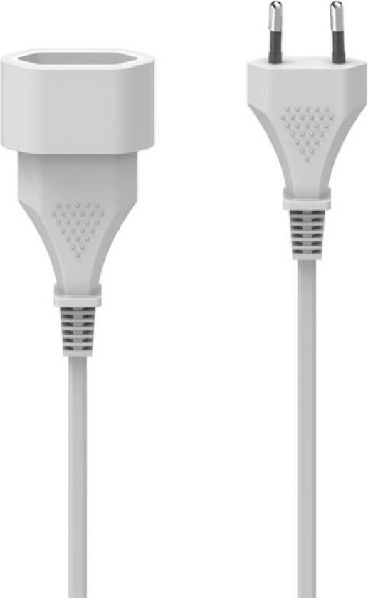 Forlengelseskabel Eurokontakt Hvit 5.0m