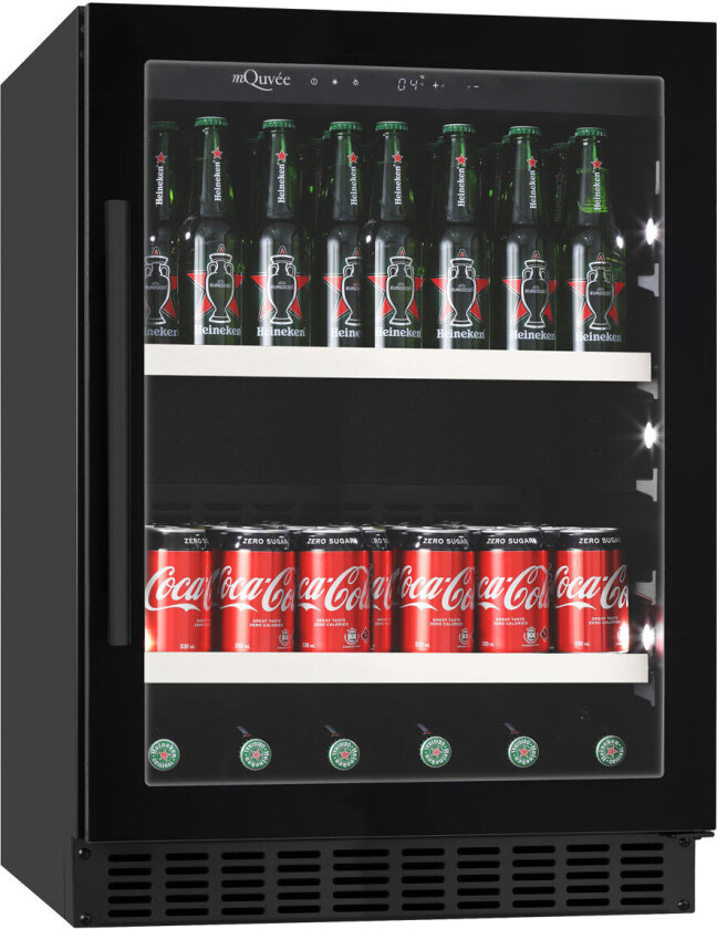 Innbyggbart ølskap - BeerServer 60 Anthracite Black