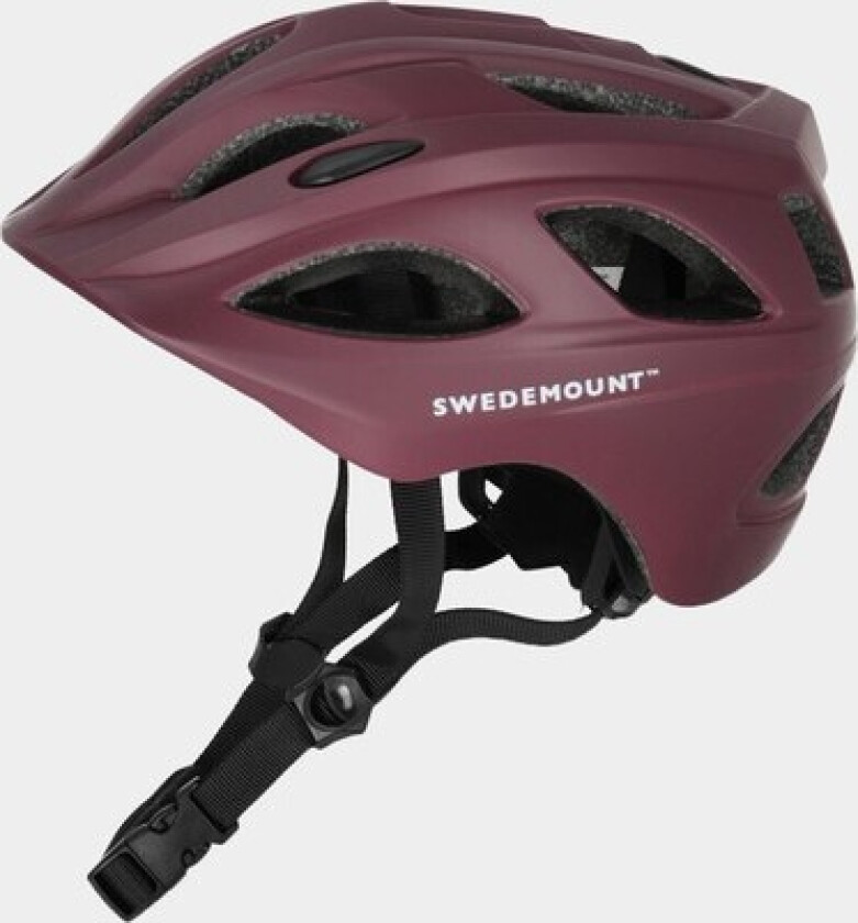 Bike Helmet, Burgundy, 53/56, Sykkelhjelmer