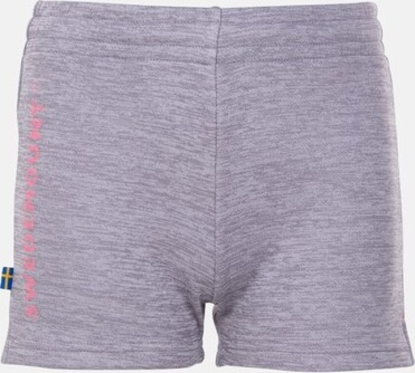 Training Logo Short Shorts Jr, Lt. Grey Melange/Lt. Pink, 160, Hverdagsshorts
