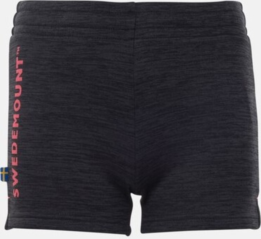 Training Logo Short Shorts Jr, Charcoal Melange/New Pink, 120, Hverdagsshorts