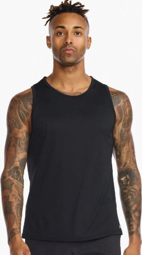 2xu Men's Aero Tank Black/silver Reflective XL