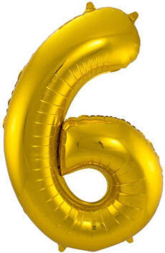 6-formet tallfolieballong