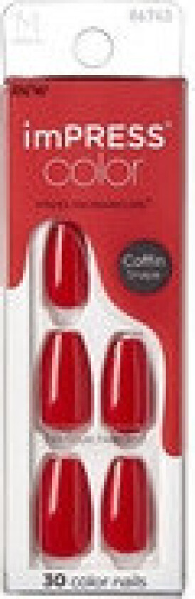 - ImPRESS Color MC Reddy or Not Nails 30 pcs