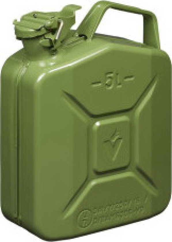 Jerry can 5L metallgrønn UN- & TüV/GS-godkjent